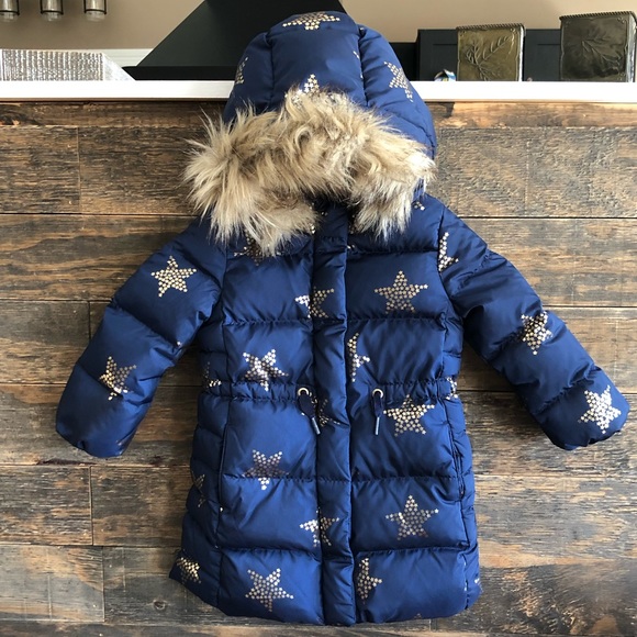 NWT BABY GAP TODDLER GIRL PINK COLD CONTROL MAX PUFFER LONG COAT SIZE 3
